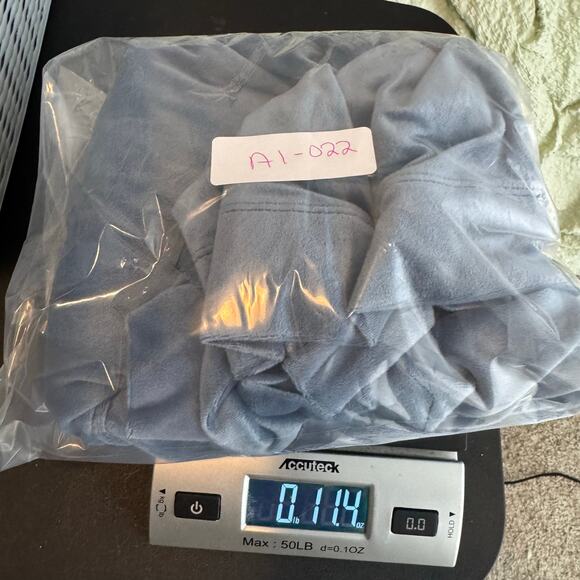 Pure Jill Velvet Tunic‎ Top Women’s Large Blue Long Sleeve Soft Stretch Relaxed - Picture 3 of 6